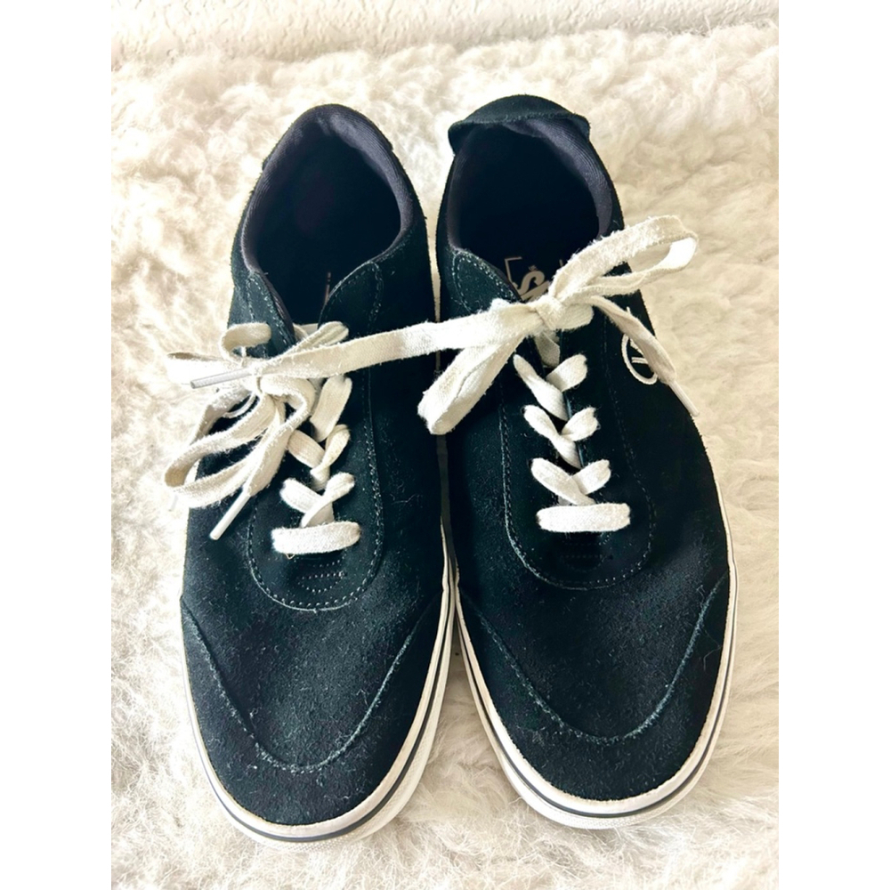 VANS Sport Women's Black & White Suede Vulc Shoes Size 9.5